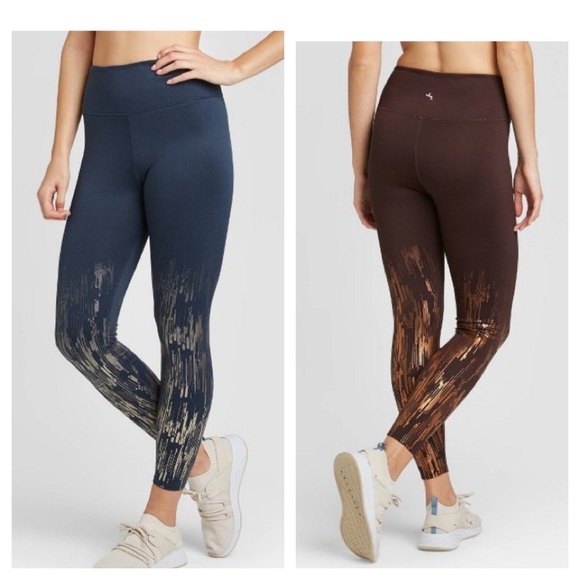 JoyLab Pants & Jumpsuits Joy Lab High Rise Metallic Print 78 Leggings Nwt Poshmark